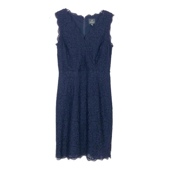 Adrianna Papell lace navy dress - Picture 14 of 16